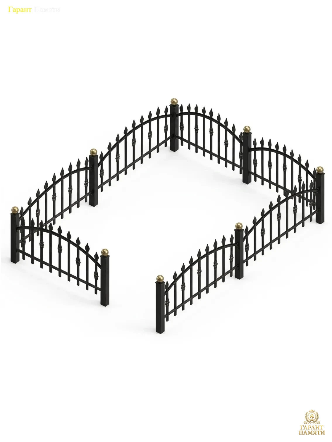 Каваная ограда Арка малая (с пиками)